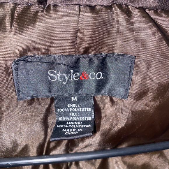 Style & Co puffer coat macys - Picture 2 of 3